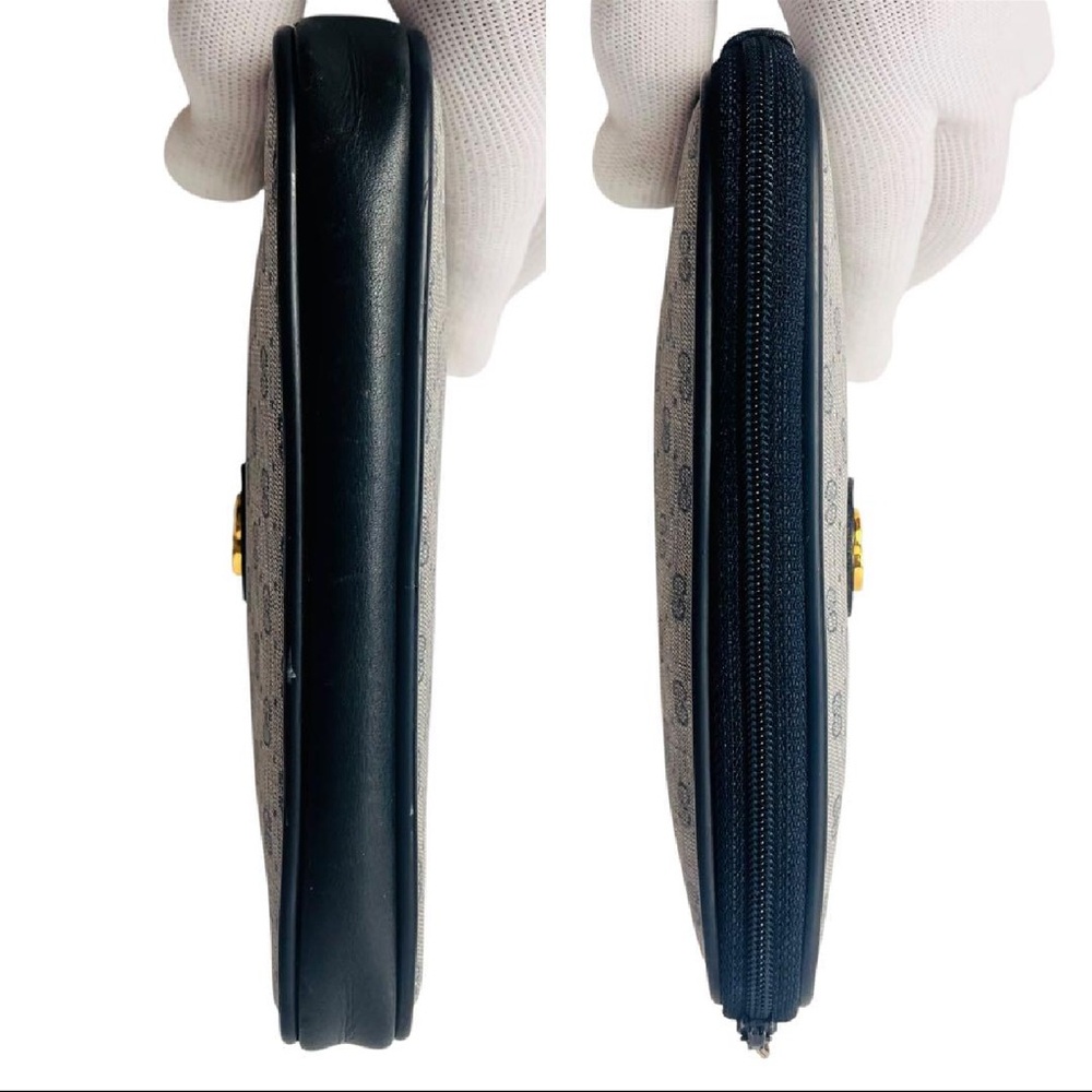 Gucci Vintage GG Supreme Monogram Canvas Clutch Wallet Pouch - Picture 10 of 11